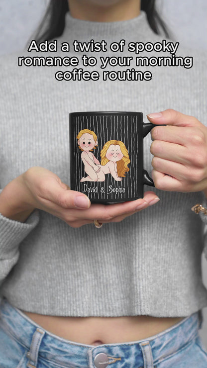 We're Simply Meant To Be Nightmare Naughty Couple - Personalized Couple Mug