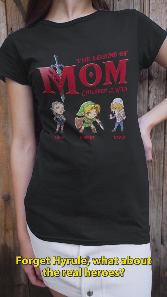 The Legend Of Mom Dad - Personalized The Adventurer T-shirt And Hoodie