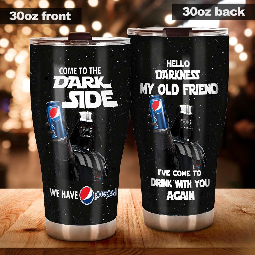 Come To The Dark Side - Blue Soft Drink Tumbler 0323