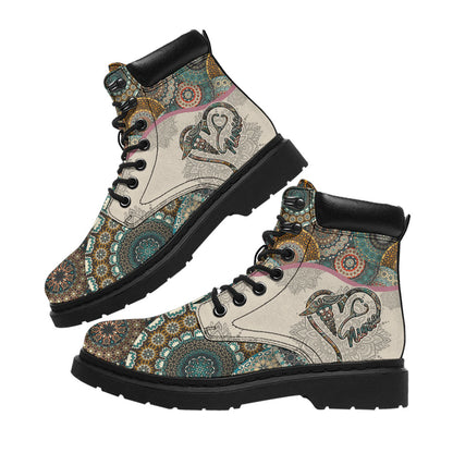 Vintage Mandala Nurse Life Nurse All Season Boots 0622