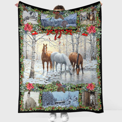 Horse Christmas Horse Blanket 0622