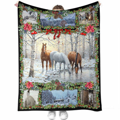 Horse Christmas Horse Blanket 0622