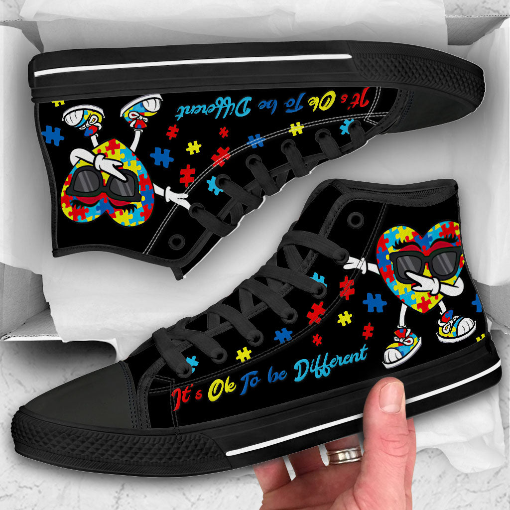 Choose Kind Autism Awareness High Top Shoes 0622