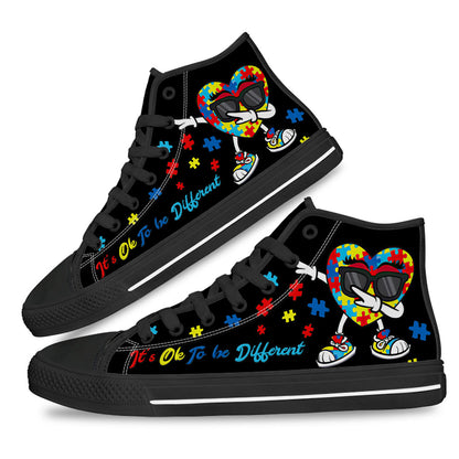 Choose Kind Autism Awareness High Top Shoes 0622