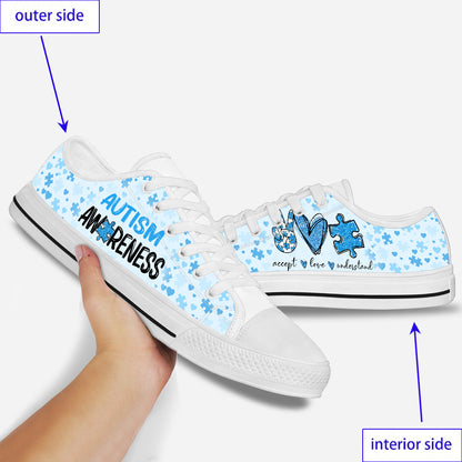 Accept Love Understand Autism Awareness Low Top Shoes 0622