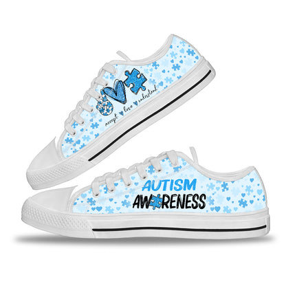 Accept Love Understand Autism Awareness Low Top Shoes 0622