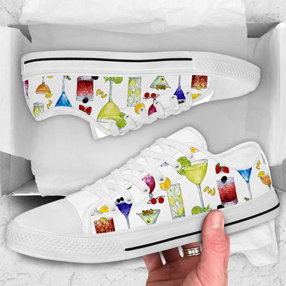 Cocktails Bartender Low Top Shoes 0622