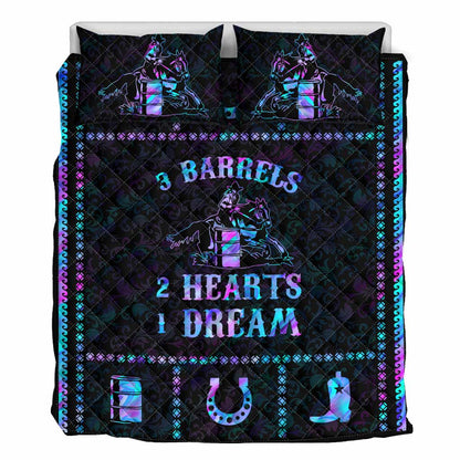 Two Hearts One Dream Horse Quilt Set 0622