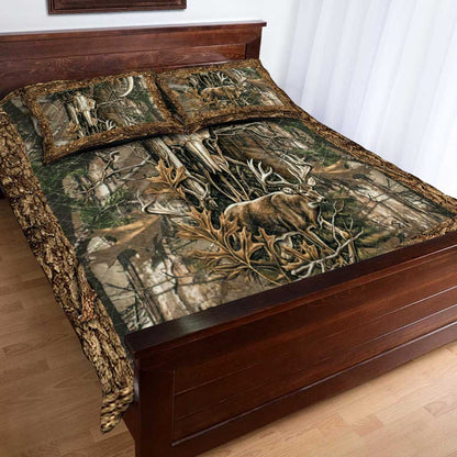 Deer Skull Hunting  Quilt Set 0622