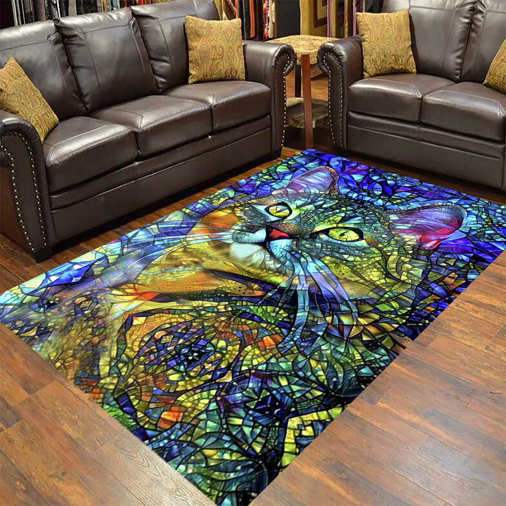 Colorful Cat Cat Rug 0622