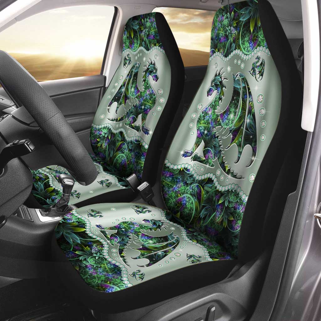 Dragon Metal Pattern Print Dragon Seat Covers 0622