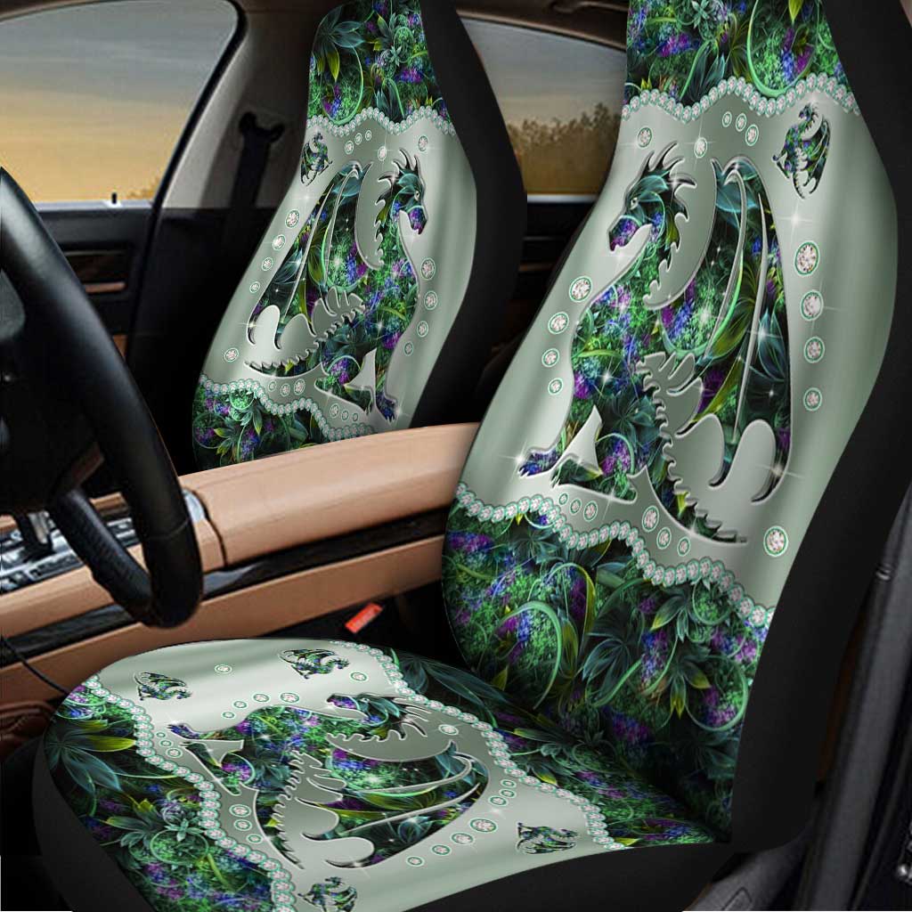 Dragon Metal Pattern Print Dragon Seat Covers 0622