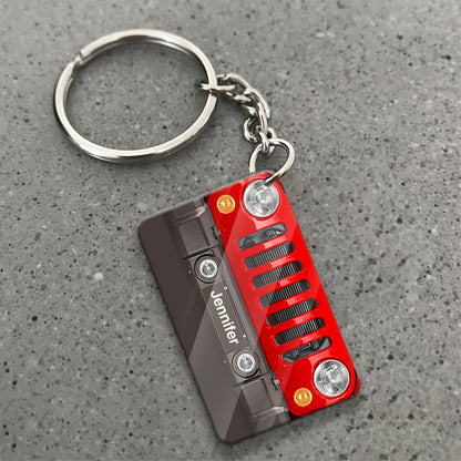 Wild Life - Personalized Car Keychain (Printed On Both Sides)