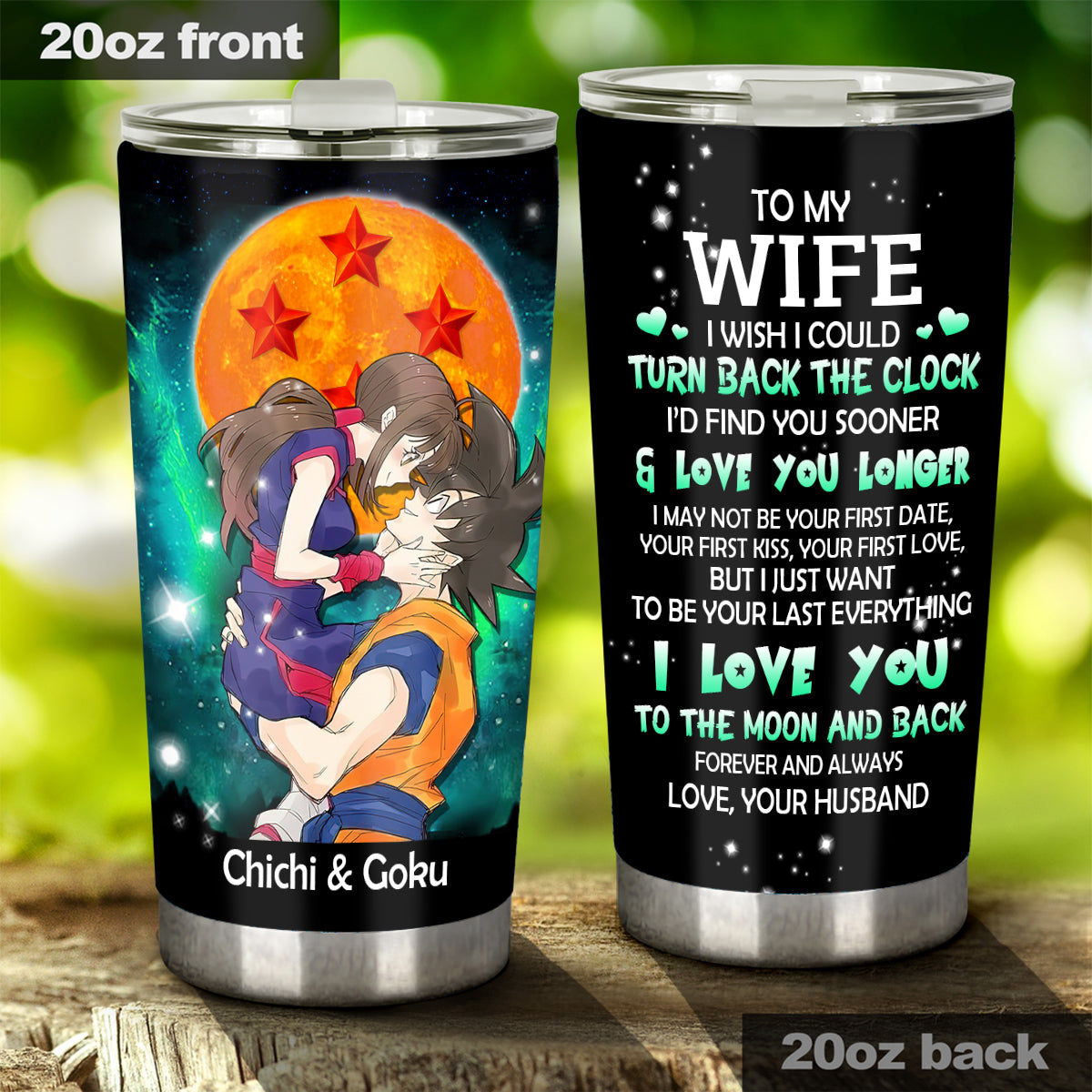 To My Wife - Personalized Seven Balls Tumbler