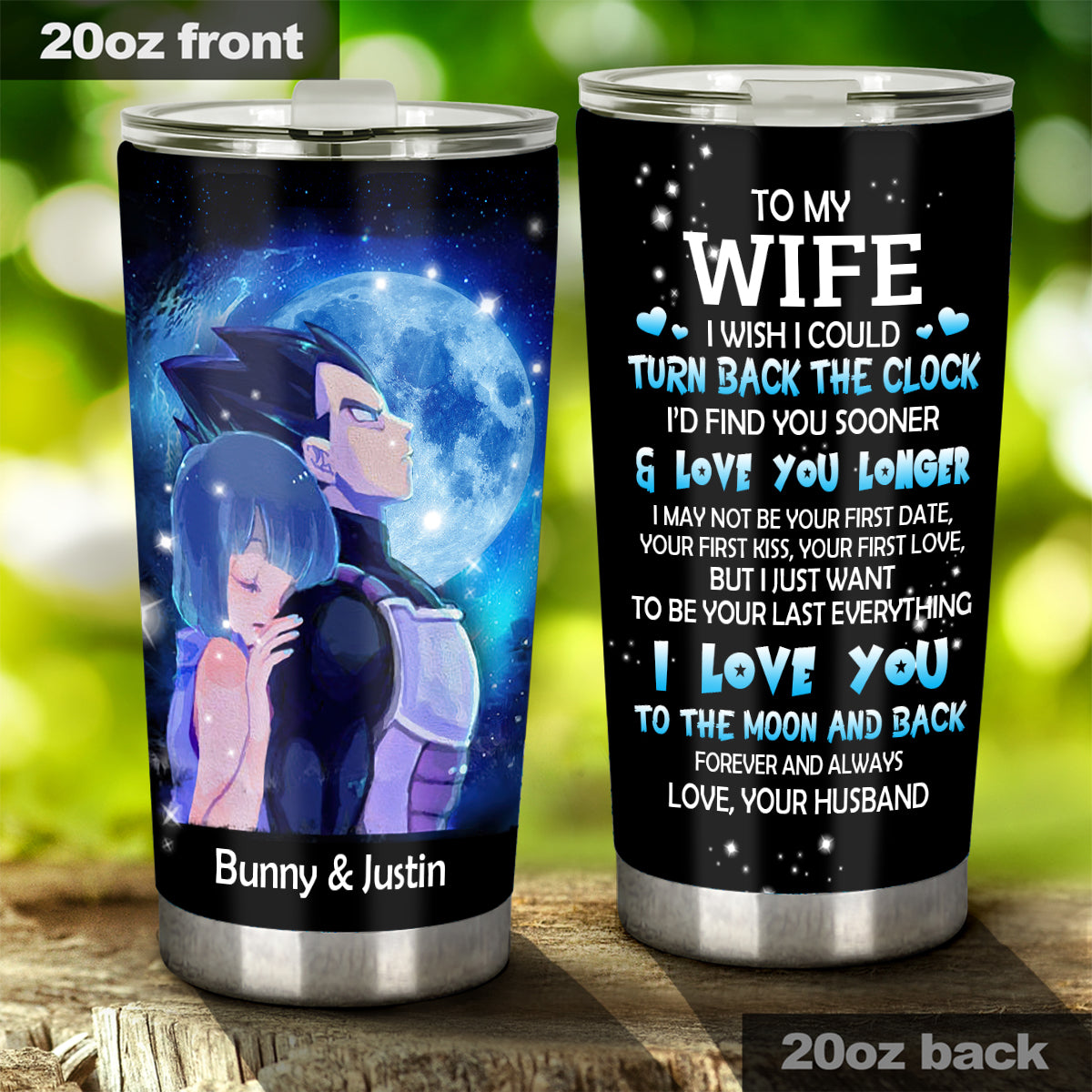 To My Wife - Personalized Seven Balls Tumbler