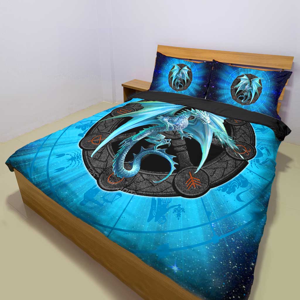 Astrology Ice Dragon - Dragon Bedding Set 0921