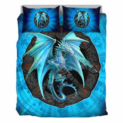 Astrology Ice Dragon - Dragon Bedding Set 0921