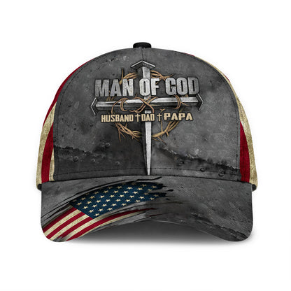 Dad The Man Of God - Christian Classic Cap 0921