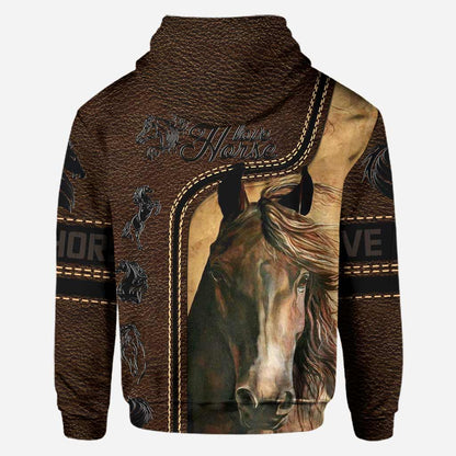 Brown Horse Lover - All Over T-shirt and Hoodie 0921