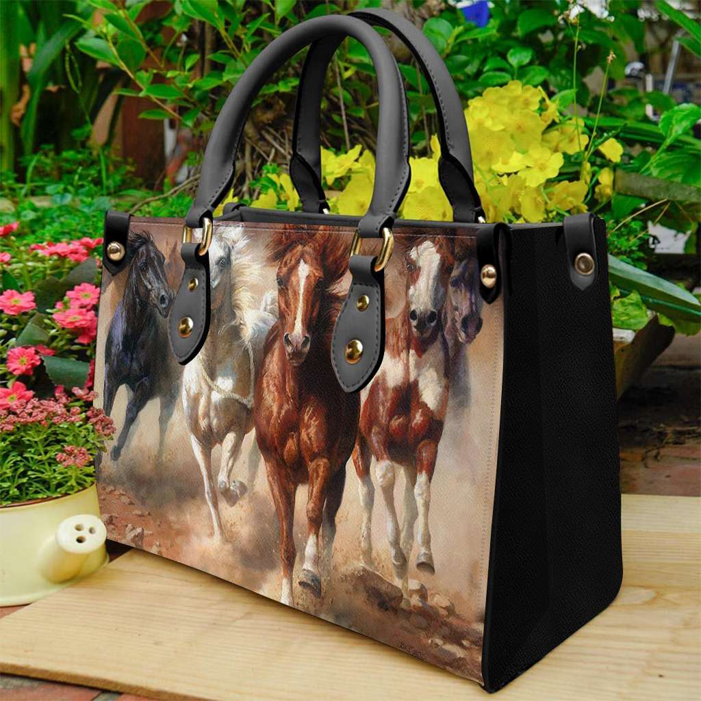 Wild Horses - Horse Leather Handbag 0921