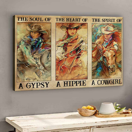 A Gypsy, A Hippie, A Cowgirl - Horse Poster 0921