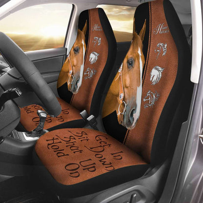 Brown Horse - Horse Riding Lover - Horse Owner Seat Covers 0921