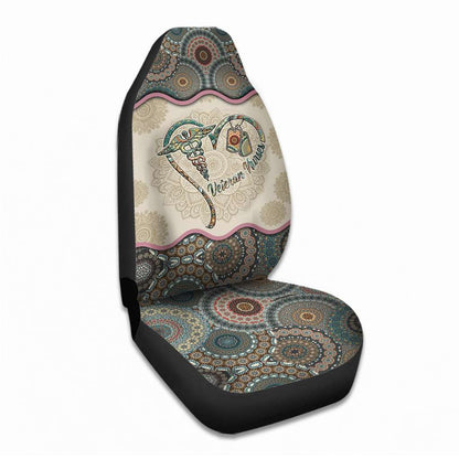 Veteran Nurses Vintage Mandala - Nurse Seat Covers 0921