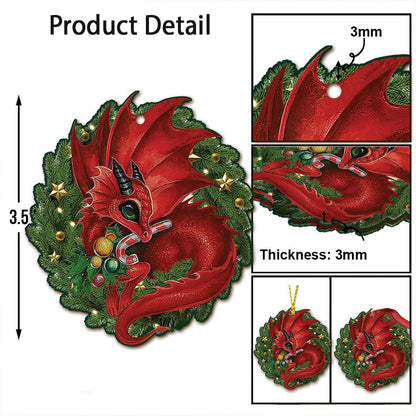 Cute Dragon - Dragon Ornament (Printed On Both Sides) 1022