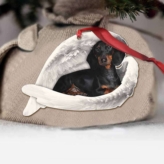 Dachshund Guardian Angel Has Paws - Dachshund Ornament (Printed On Both Sides) 1022