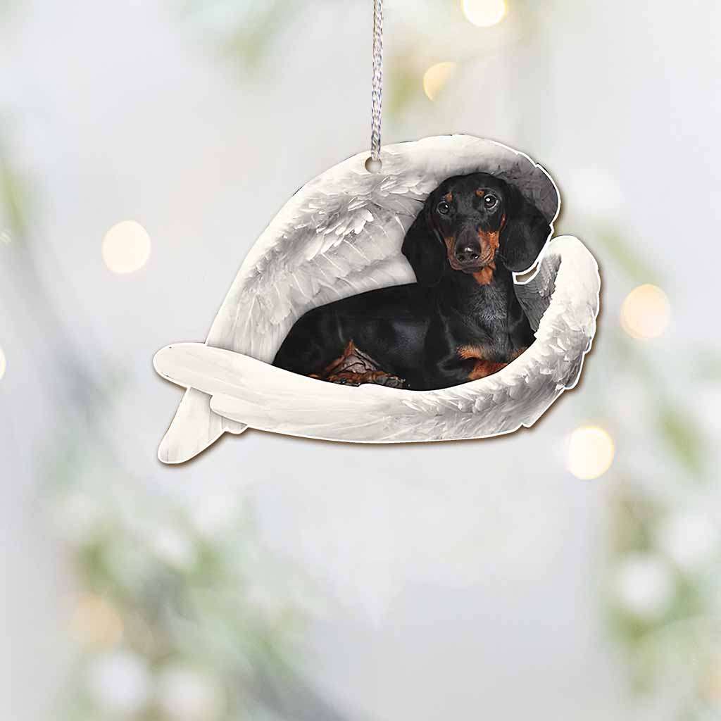 Dachshund Guardian Angel Has Paws - Dachshund Ornament (Printed On Both Sides) 1022