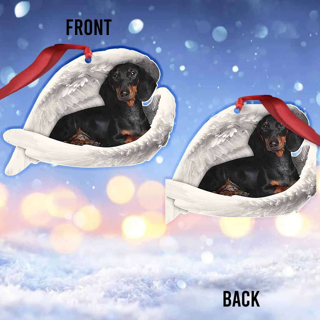 Dachshund Guardian Angel Has Paws - Dachshund Ornament (Printed On Both Sides) 1022