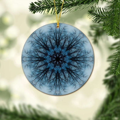 Winter Tree - Witch Ornament (Printed On Both Sides) 1022