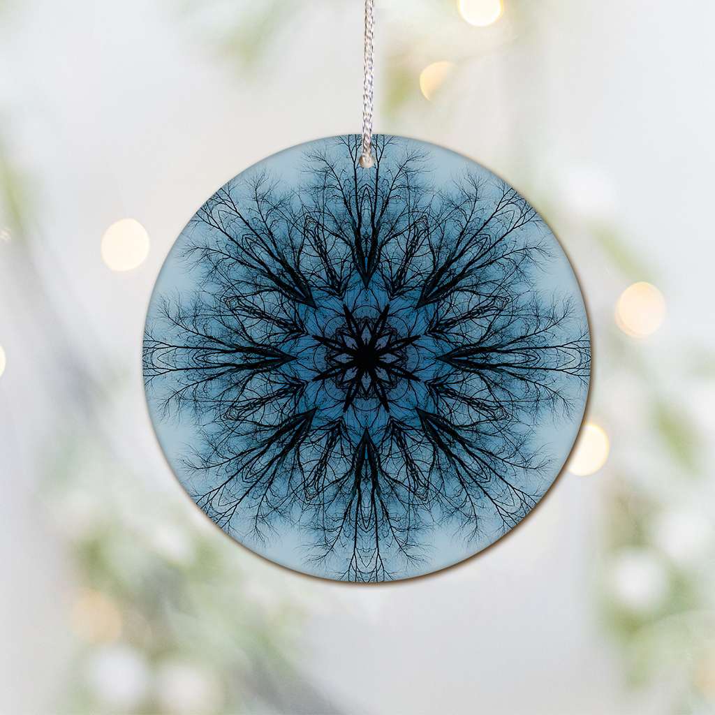 Winter Tree - Witch Ornament (Printed On Both Sides) 1022