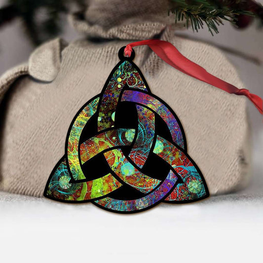 Celtic Triquetra Paint - Witch Ornament (Printed On Both Sides) 1022