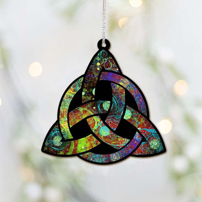 Celtic Triquetra Paint - Witch Ornament (Printed On Both Sides) 1022