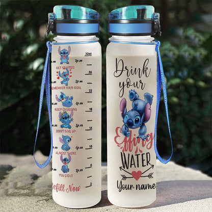 Drink Your Water - Personalized Ohana Water Tracker Bottle