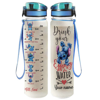 Drink Your Water - Personalized Ohana Water Tracker Bottle