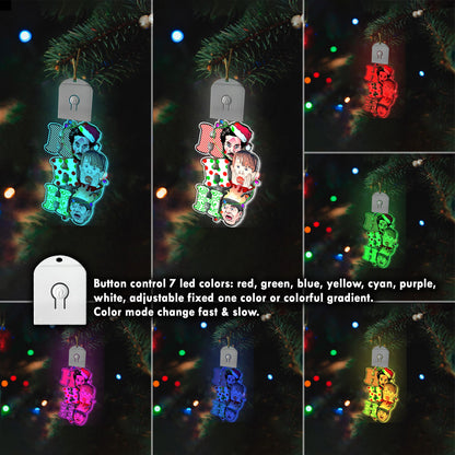 Ho Ho Ho - Christmas Shaped Led Acrylic Ornament