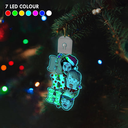 Ho Ho Ho - Christmas Shaped Led Acrylic Ornament