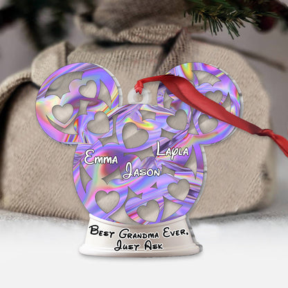 More Magical Grandma - Personalized Christmas Grandma Transparent Ornament