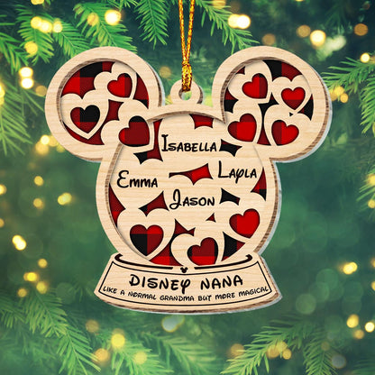 Like A Normal Grandma But More Magical - Personalized Christmas Grandma Layers Mix Ornament