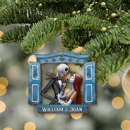 When We Get To The End - Personalized Christmas Nightmare Wooden Card Pop Out Ornament