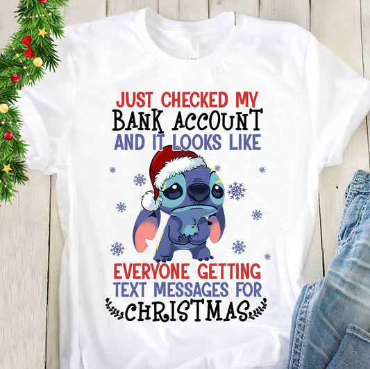 My Bank Account - Christmas Ohana T-shirt and Hoodie