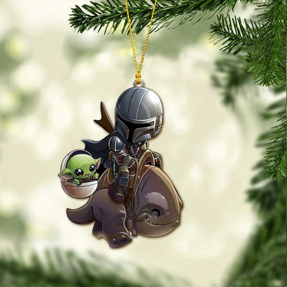 Merry Christmas - Christmas The Force Ornament With 3D Pattern Print (Printed On Both Sides)