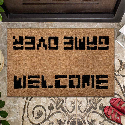 Welcome Game Over 80s - Video Games Coir pattern Print Doormat