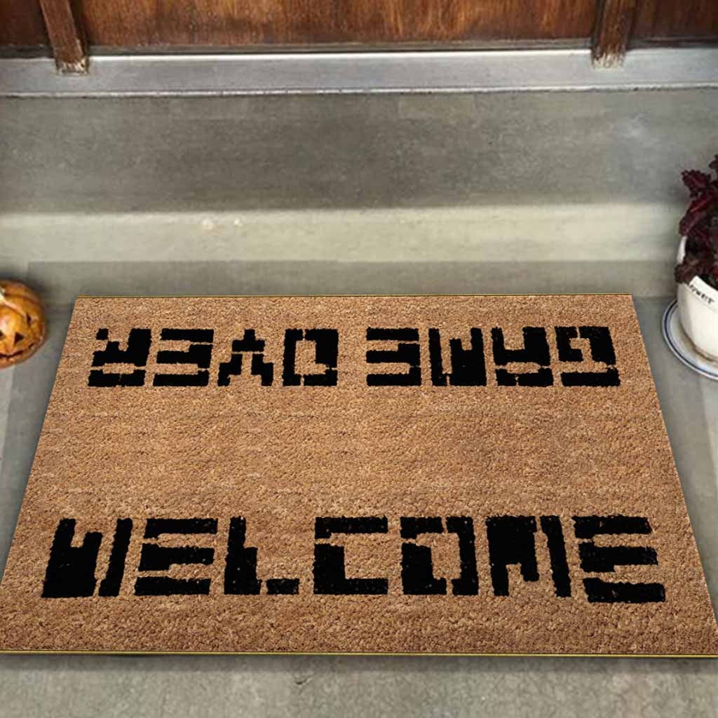 Welcome Game Over 80s - Video Games Coir pattern Print Doormat