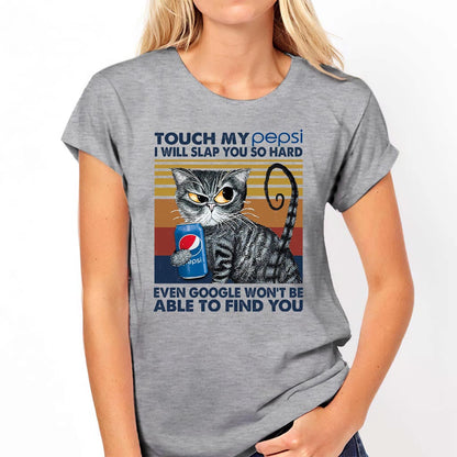 Touch My Drink - Personalized Blue Soft Drink T-shirt and Hoodie