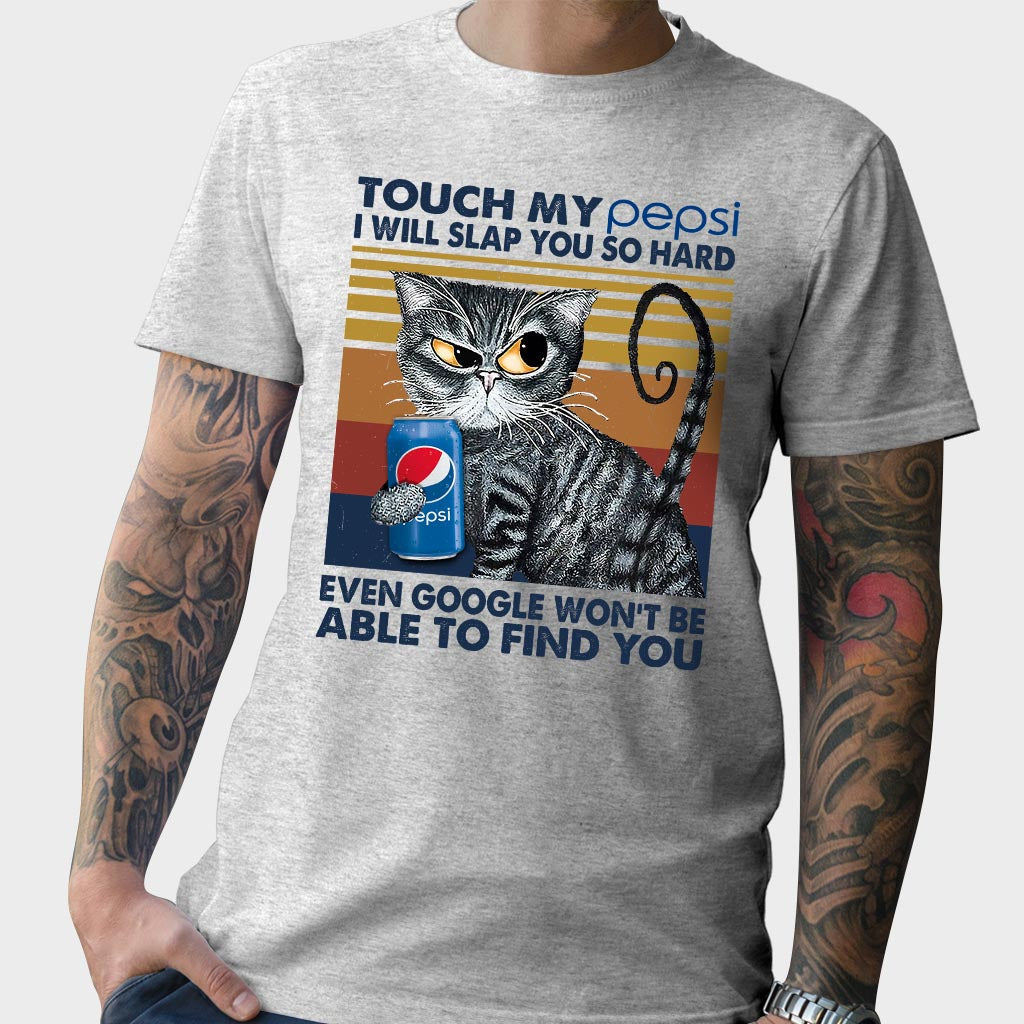 Touch My Drink - Personalized Blue Soft Drink T-shirt and Hoodie