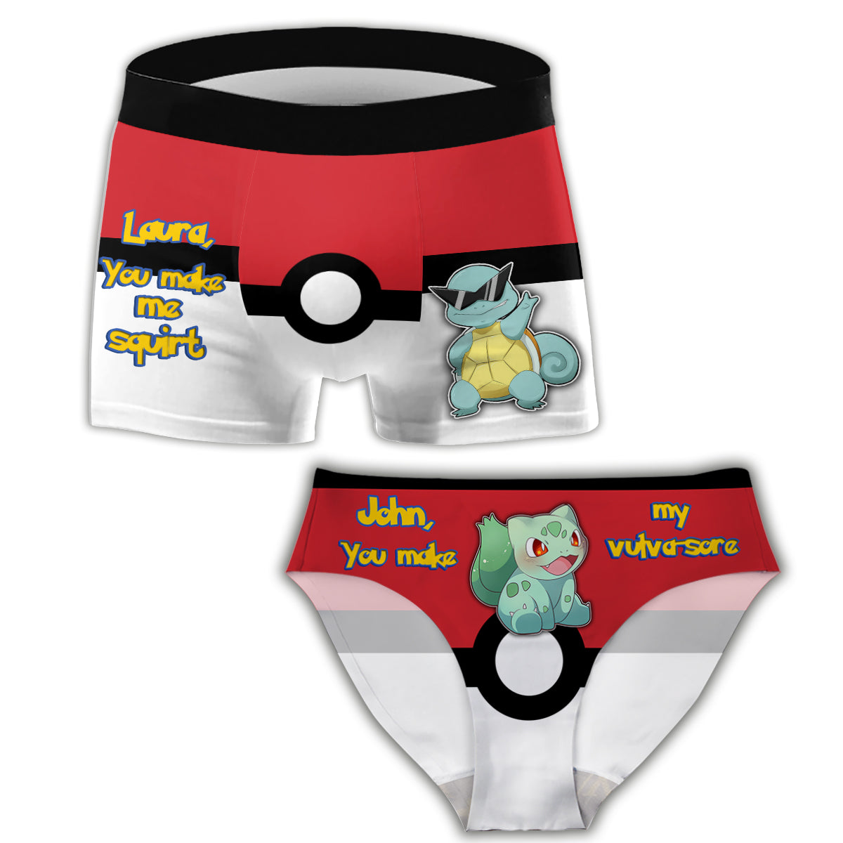 You Make Me - Personalized Monster Trainer Women Briefs & Men Boxer Briefs