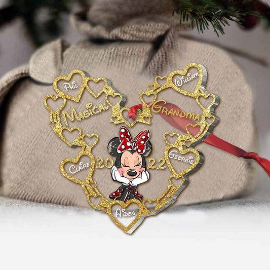 Magical Grandma - Personalized Christmas Grandma Transparent Ornament